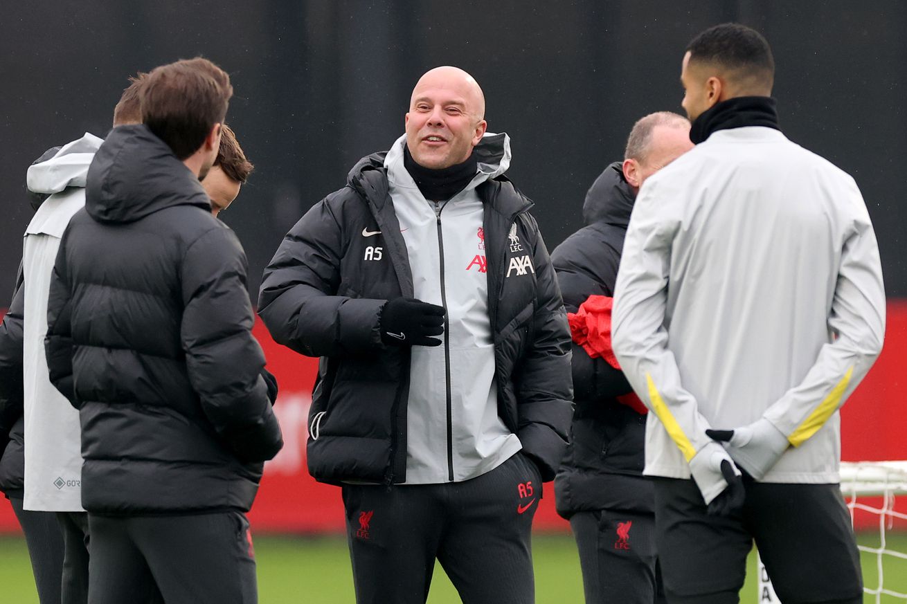 Liverpool FC Training Session And Press Conference - UEFA Champions League 2024/25 League Phase MD7