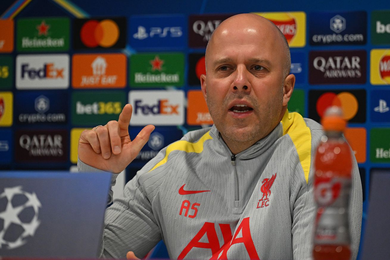 Liverpool FC Training Session And Press Conference - UEFA Champions League 2024/25 League Phase MD7