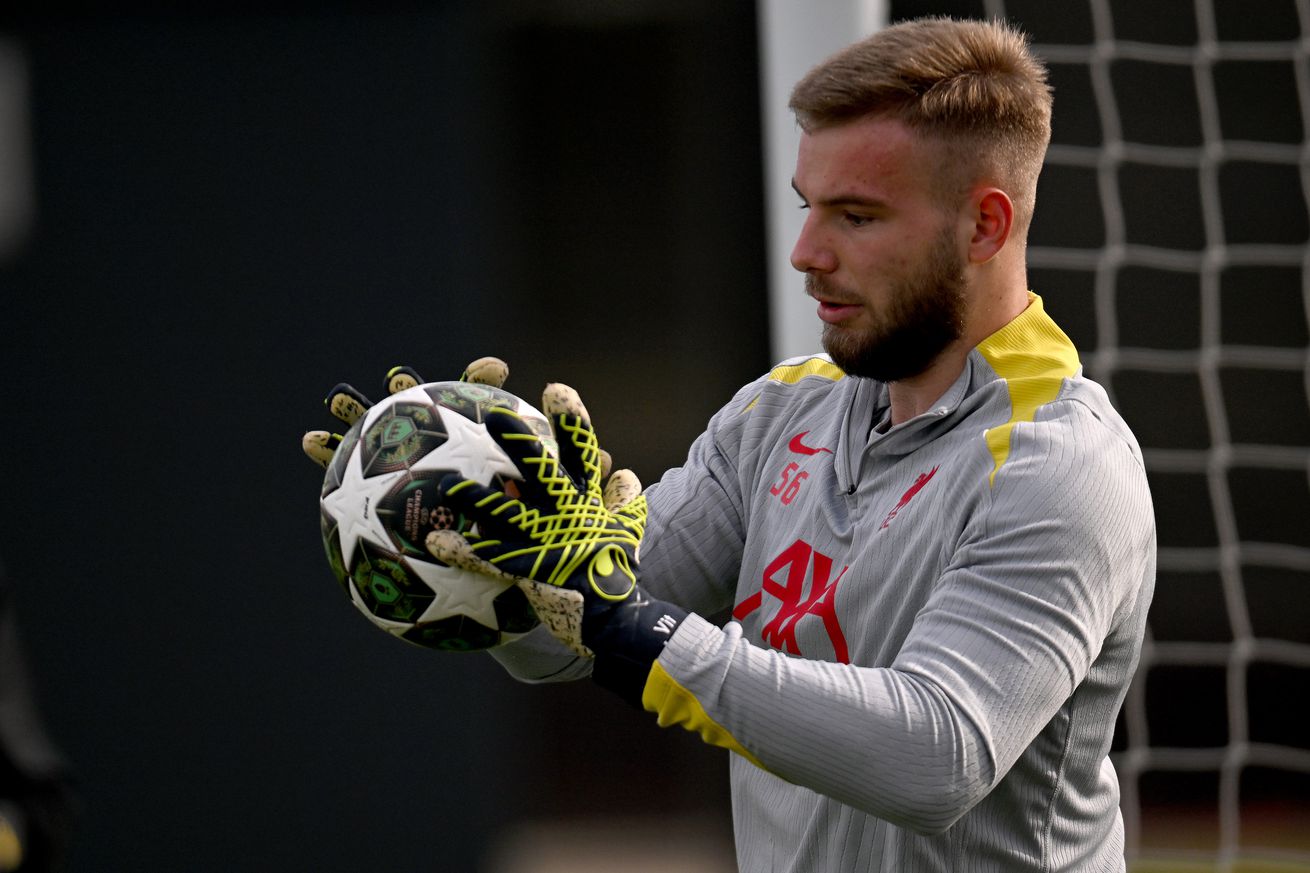 Liverpool FC Training Session And Press Conference - UEFA Champions League 2024/25 Round of 16 Second Leg