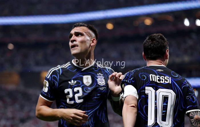 Lautaro Martinez, Lionel Messi, Argentina, World Cup