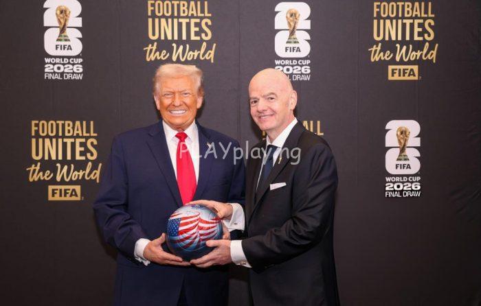 Donald Trump, Giannis Infantino, Folarin Balogun, FIFA, 2026 FIFA World Cup, United States of America, Belgium, Bosnia